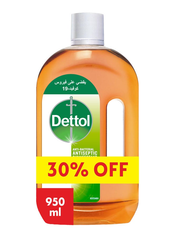 Dettol Anti Bacterial Antiseptic Disinfectant 30% Off Orange 950ml