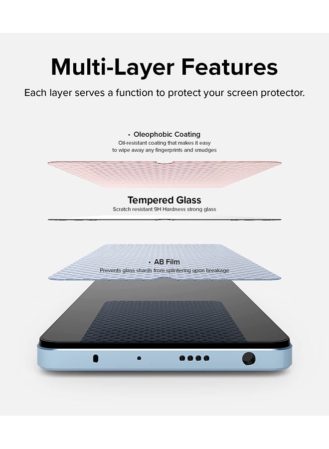 Ringke Full Cover Tempered Glass Screen Protector For Redmi Note 12 Pro 5G / Redmi Note 12 Pro Plus 5G / Poco X5 Pro 5G  With Installation Kit 2 Pack Clear - Image 4