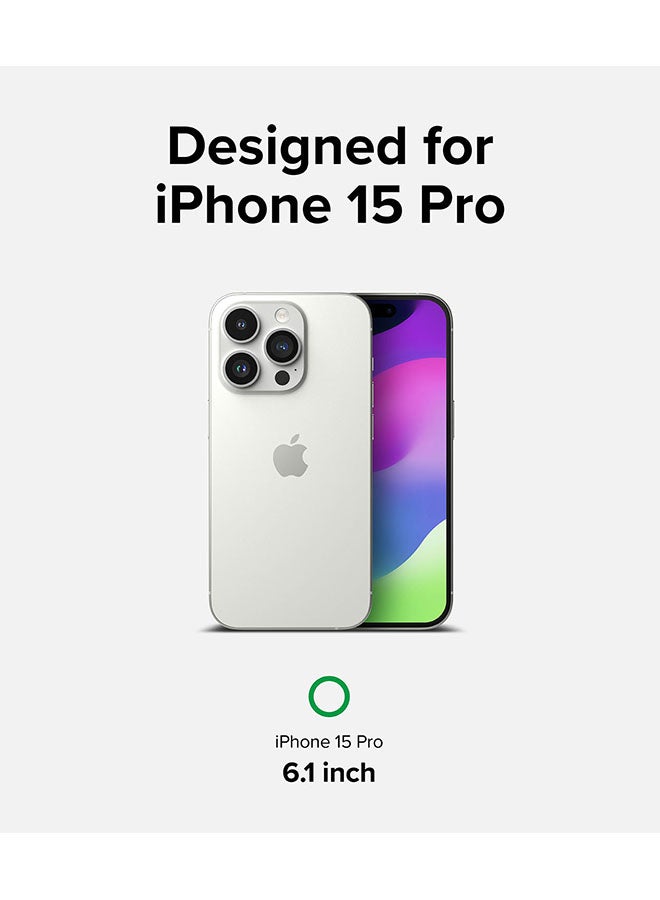 Ringke Privacy Glass Anti-Spy Compatible With iPhone 15 Pro Screen Protector Full-Coverage Tempered Guard With Installation Jig Clear - Image 2