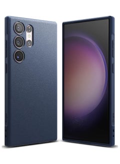 Onyx Feels Good In The Hand Compatible With Samsung Galaxy S23 Ultra Case, Anti-Fingerprint Technology Prevents Oily Smudges Non-Slip Enhanced Grip Precise Cutouts For Camera Navy