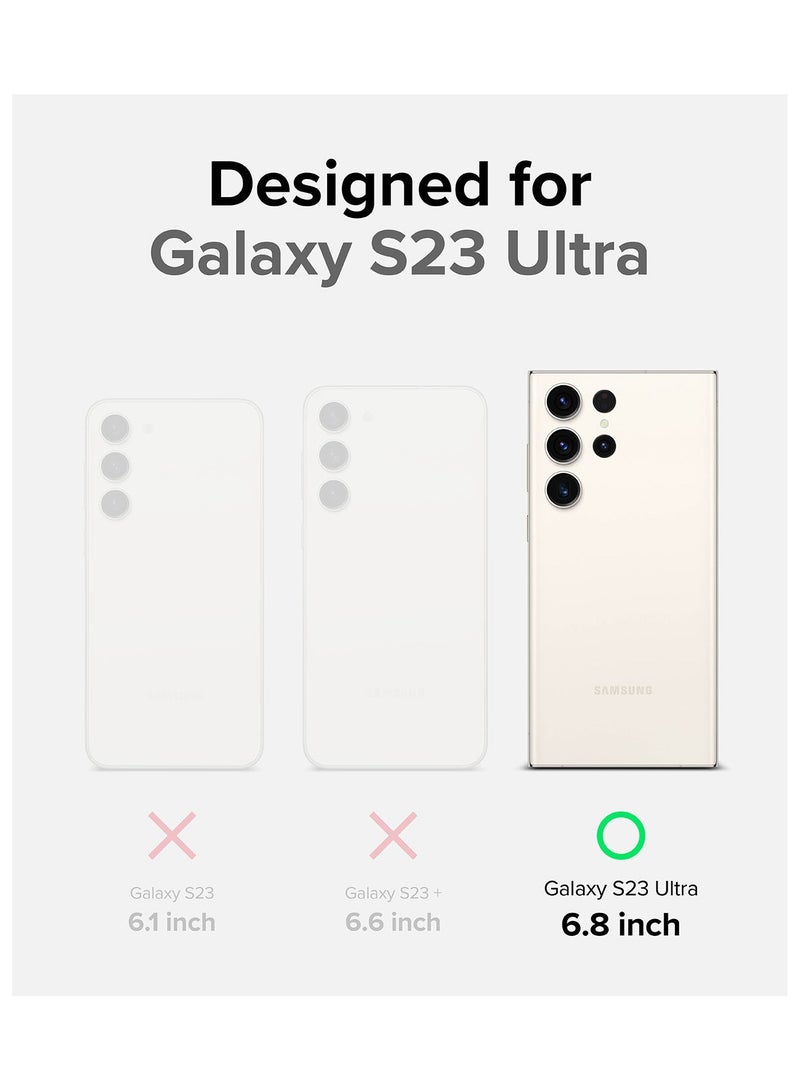 Ringke - Onyx Feels Good In The Hand Compatible With Samsung Galaxy S23 Ultra Case, Anti-Fingerprint Technology Prevents Oily Smudges Non-Slip Enhanced Grip Precise Cutouts For Camera Navy - Image 1