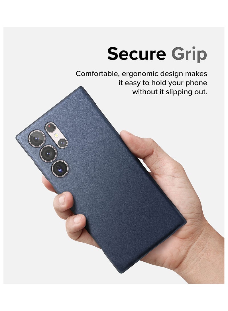 Ringke - Onyx Feels Good In The Hand Compatible With Samsung Galaxy S23 Ultra Case, Anti-Fingerprint Technology Prevents Oily Smudges Non-Slip Enhanced Grip Precise Cutouts For Camera Navy - Image 1
