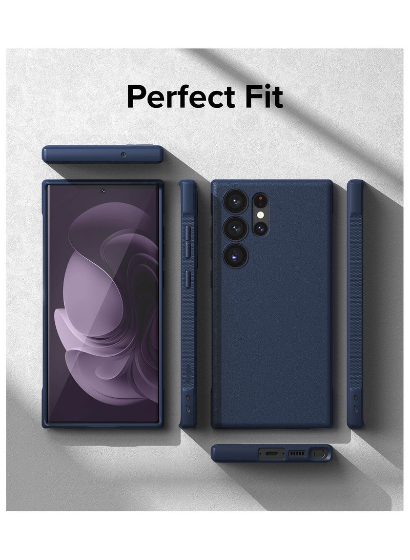 Ringke - Onyx Feels Good In The Hand Compatible With Samsung Galaxy S23 Ultra Case, Anti-Fingerprint Technology Prevents Oily Smudges Non-Slip Enhanced Grip Precise Cutouts For Camera Navy - Image 1