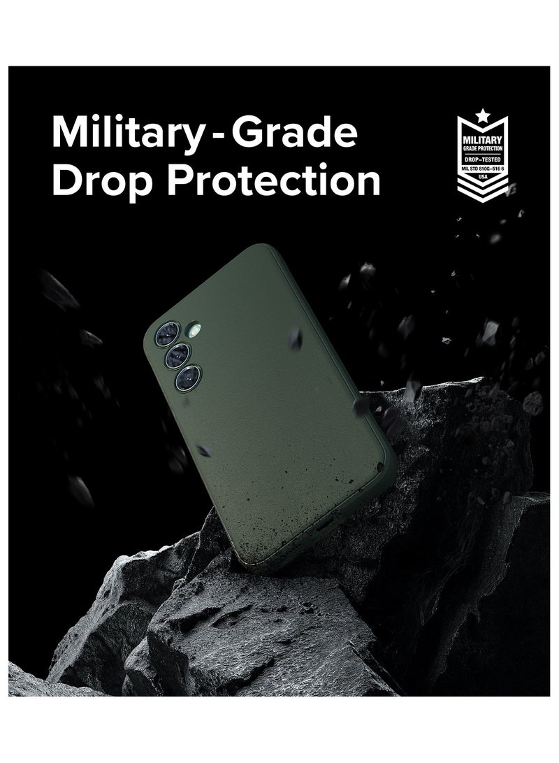 Ringke Onyx Feels Good In The Hand Compatible With Samsung Galaxy S23 FE Case, Anti-Fingerprint Technology Prevents Oily Smudges Non-Slip Enhanced Grip Precise Cutouts For Camera Lenses Dark Green  - Image 5