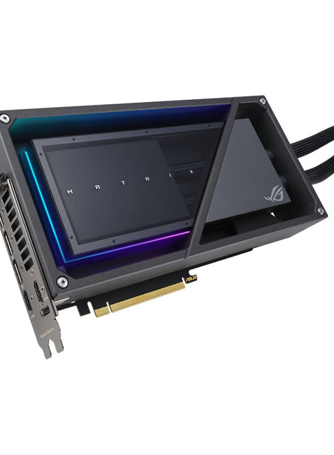 ROG Matrix Platinum GeForce RTX 4090 Graphics Card, 24GB GDDR6X 384-bit Memory, 2700 MHz OC Boost Clock, 16384 CUDA Cores, 4x Max Display, aRGB Aura Sync | 90YV0ID7-M0NM00