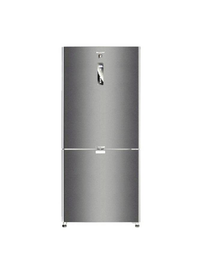 شارب ثلاجة شارب انفرتر ديجيتال، فريزر سفلي، 558 لتر، فضي داكن - SJ-PV73K-DST - Image 1