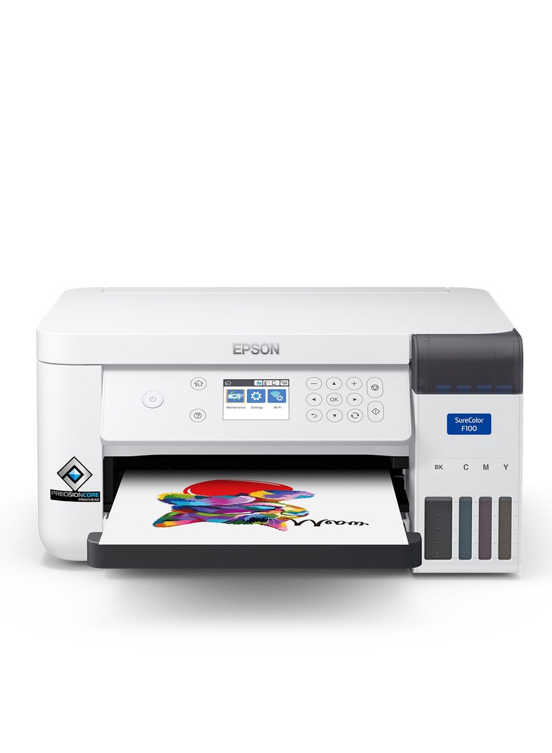 EPSON SureColor SC-F100, A4 Desktop Printer, Wi-Fi, Wi-Fi Direct, Ethernet, USB 2.0 connectivity, Refillable ink solution (140ml ink bottles) White - Image 1