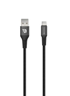Baykron Active USB A To Type C  Data-Sync Charge Cable Black  - Image 3