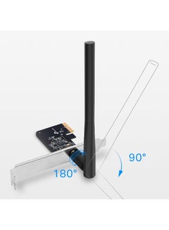 TP-LINK AC600 Wireless Dual Band PCI Express Adapter Black  - Image 2