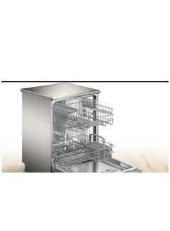 BOSCH Dishwasher Series 4 Free Standing 12 Person 60 Cm 5 Programmers Inox 9.4 L 2400 W SMS45DI10V Silver  - Image 2