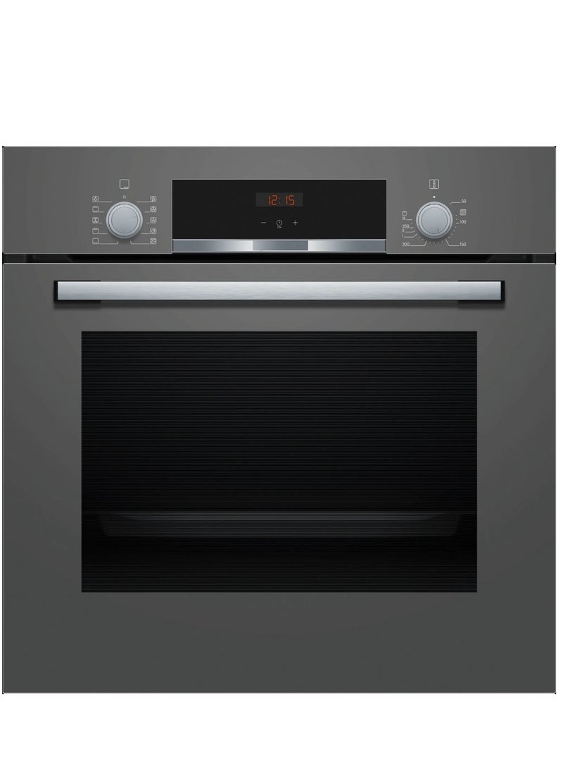 BOSCH Built-in Electric Oven 60 cm Capacity 66 Liter Electric grill LED display control Graphite HBF514BH1T HBF514BH1T Grey - Image 1