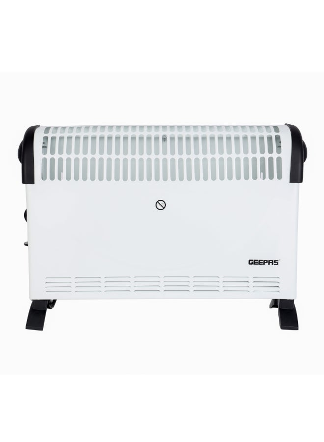 جيباس Geepas Convector Heater- GRH28538UK| High Performance Heater with 3 Heating Powers, Adjustable Thermostat| Overheat Protection, Perfect for Heating Homes, Offices, Small Living Spaces, Etc 2000 W GRH28538UK White 