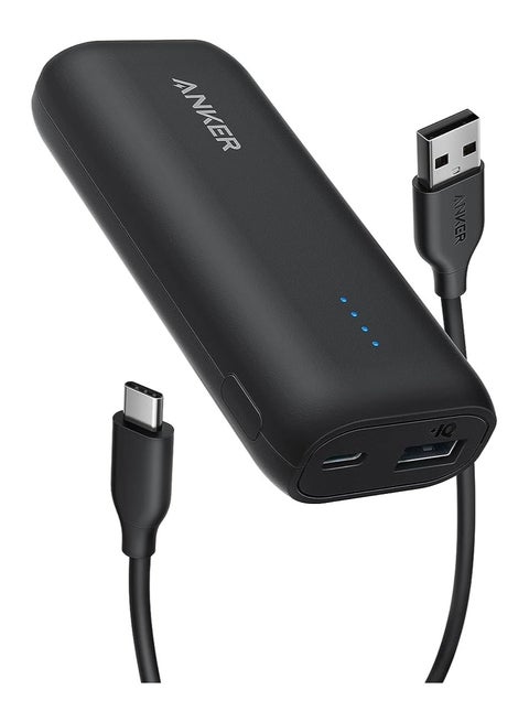 5200 mAh Power Bank, 5,200 mAh Portable Charger, for iPhone 16/15 Series, 14/13, Samsung, Pixel, LG & More, External Phone Battery for Travel & Daily Use Black