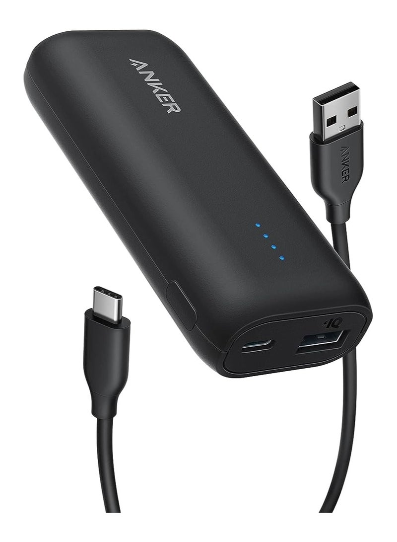 Anker - 5200 mAh Power Bank, 5,200 mAh Portable Charger, for iPhone 16/15 Series, 14/13, Samsung, Pixel, LG & More, External Phone Battery for Travel & Daily Use Black - Image 1