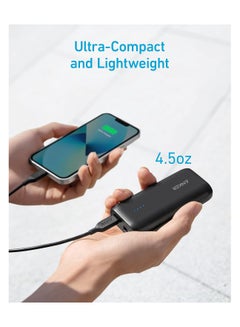 Anker 5200 mAh Power Bank, 5,200 mAh Portable Charger, for iPhone 16/15 Series, 14/13, Samsung, Pixel, LG & More, External Phone Battery for Travel & Daily Use Black  - Image 2