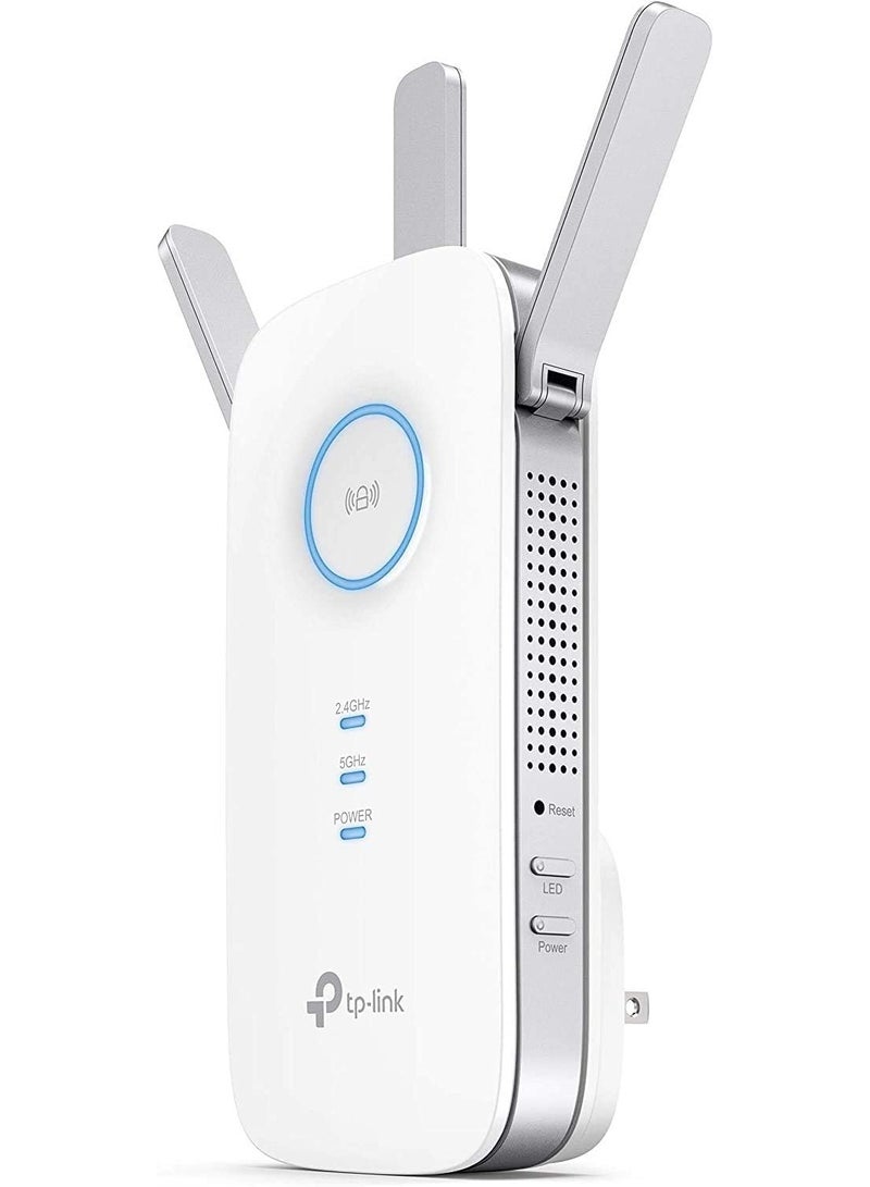 TP-LINK - AC1750 WiFi Extender (RE450), PCMag Editor's Choice, Up To 1750Mbps, Dual Band WiFi Repeater, Internet Booster, Extend WiFi Range Further White - Image 1