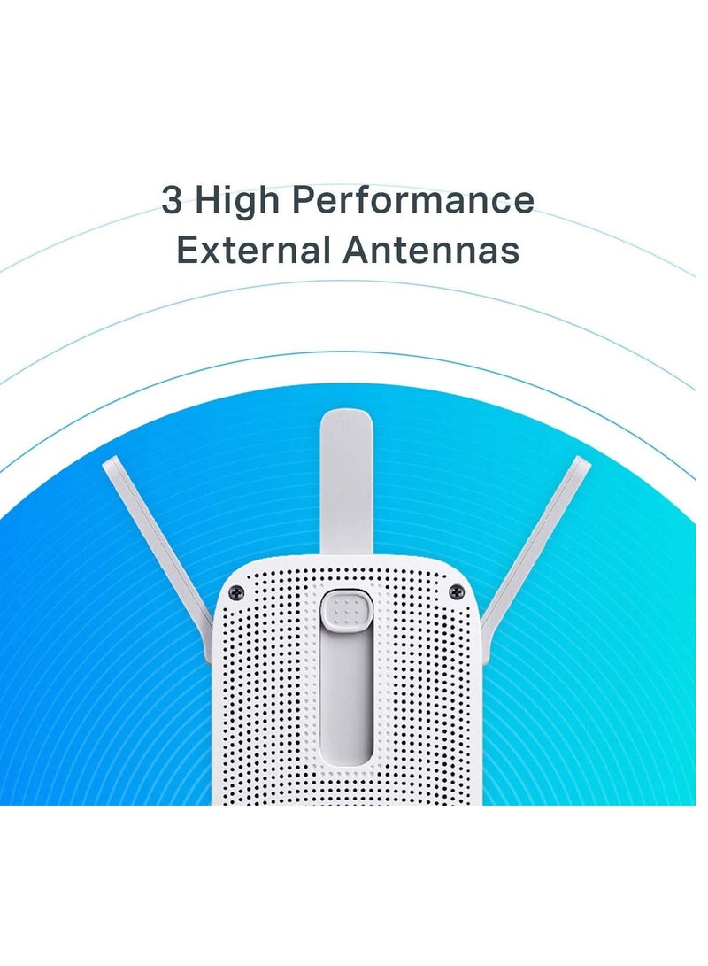 TP-LINK - AC1750 WiFi Extender (RE450), PCMag Editor's Choice, Up To 1750Mbps, Dual Band WiFi Repeater, Internet Booster, Extend WiFi Range Further White - Image 1
