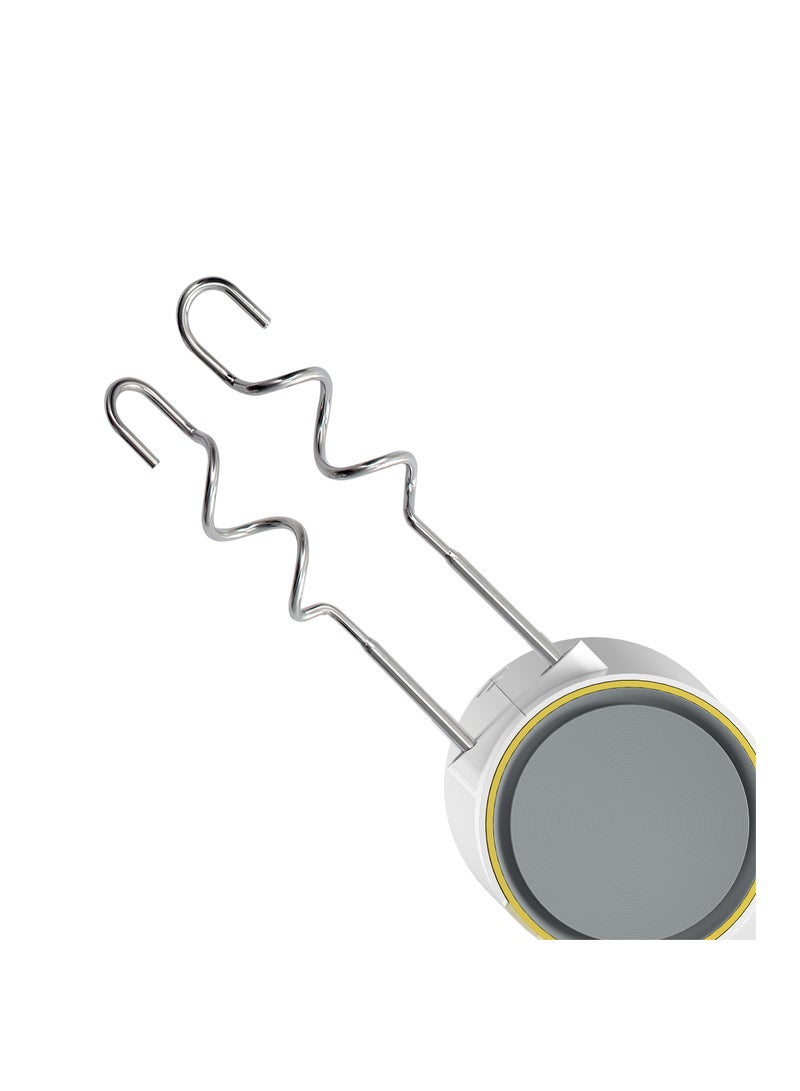 Beko Hand Mixer 5 Speeds Turbo Speed Stainless Steel Hooks 425 W HMM 62404 W White - Image 5