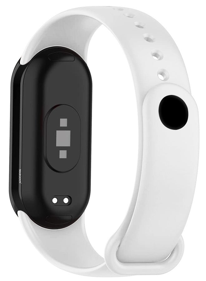 Xiaomi Smart Band 8 Watch Bands Adjustable Comfortable Sport Replacement Strap Wristband Bracelet Band For Women Men White