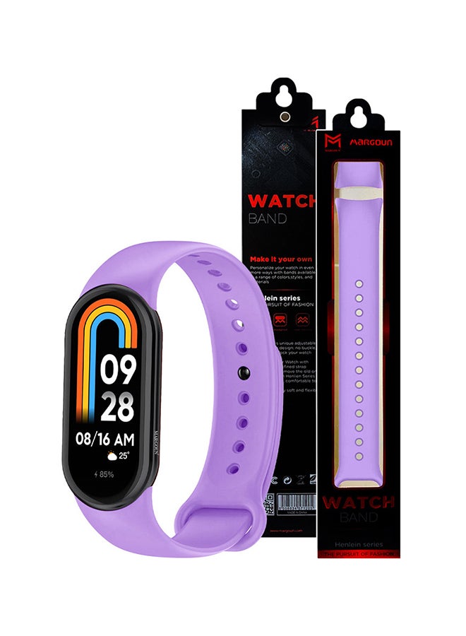 MARGOUN Xiaomi Smart Band 8 Watch Bands Adjustable Comfortable Sport Replacement Strap Wristband Bracelet Band For Women Men Purple - Image 5