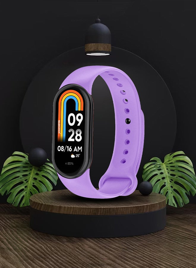 MARGOUN Xiaomi Smart Band 8 Watch Bands Adjustable Comfortable Sport Replacement Strap Wristband Bracelet Band For Women Men Purple - Image 4