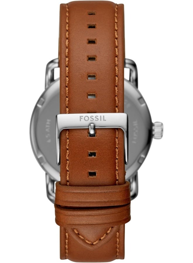FOSSIL - Men's Analog Round Shape Leather Wrist Watch FS5661 - 42 Mm - Image 1
