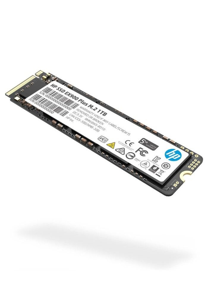 HP EX900 Plus NVMe M.2 SSD, Internal Solid State Hard Drive Up for Desktop Laptop PC | 2 TB - Image 1