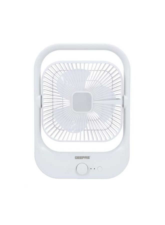 8" Rechargeable Fan with LED Light - Over-Charge Protection, 8 Hours Working, Step-Less Speed Control, Rechargeable Lithium Battery, Full-Charge Indicator GF21162 White - pnsku/N70022077V/45/_/1699265284/b79eede0-38bf-41f7-8b45-bb0de0c01f8b