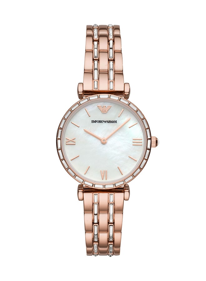 EMPORIO ARMANI - Women's Analog Round Shape Stainless Steel Wrist Watch AR11294 - 32 Mm - Image 1