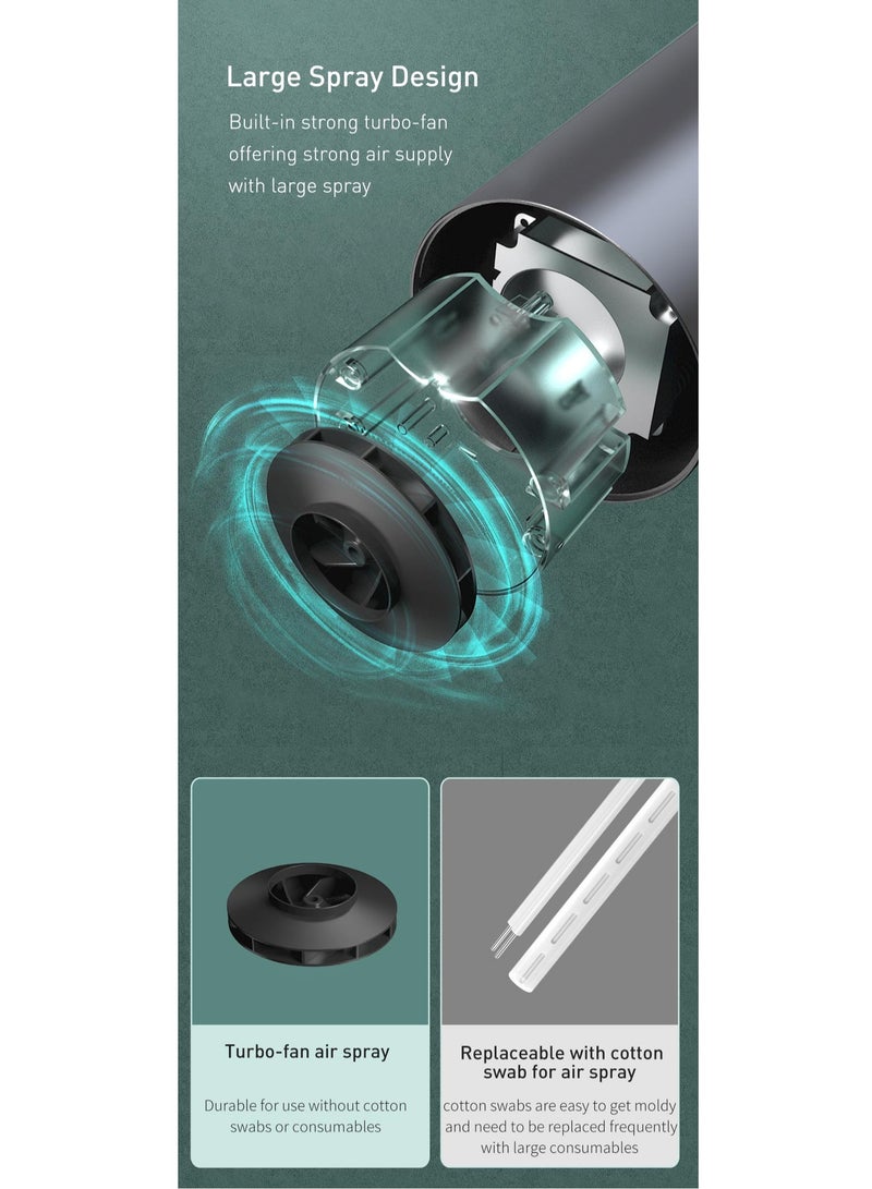 Baseus - Car Aromatherapy Machine Humidifier And Essential Oil Diffuser With Intermittent/Continuous Mist For Office, Travel, Home And Vehicle DHSG-OG Grey - Image 1