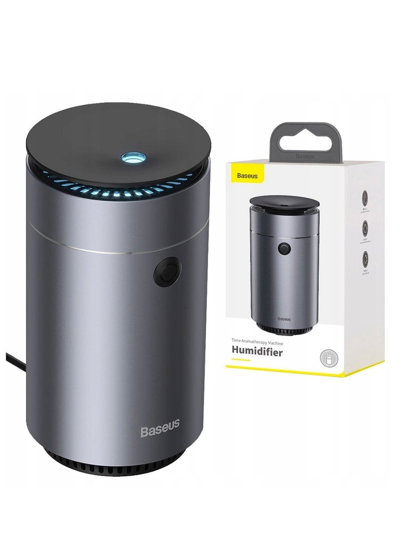 Baseus - Car Aromatherapy Machine Humidifier And Essential Oil Diffuser With Intermittent/Continuous Mist For Office, Travel, Home And Vehicle DHSG-OG Grey - Image 1