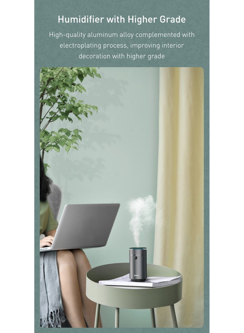 Baseus - Car Aromatherapy Machine Humidifier And Essential Oil Diffuser With Intermittent/Continuous Mist For Office, Travel, Home And Vehicle DHSG-OG Grey - Image 1
