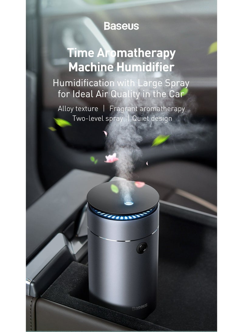 Baseus - Car Aromatherapy Machine Humidifier And Essential Oil Diffuser With Intermittent/Continuous Mist For Office, Travel, Home And Vehicle DHSG-OG Grey - Image 1