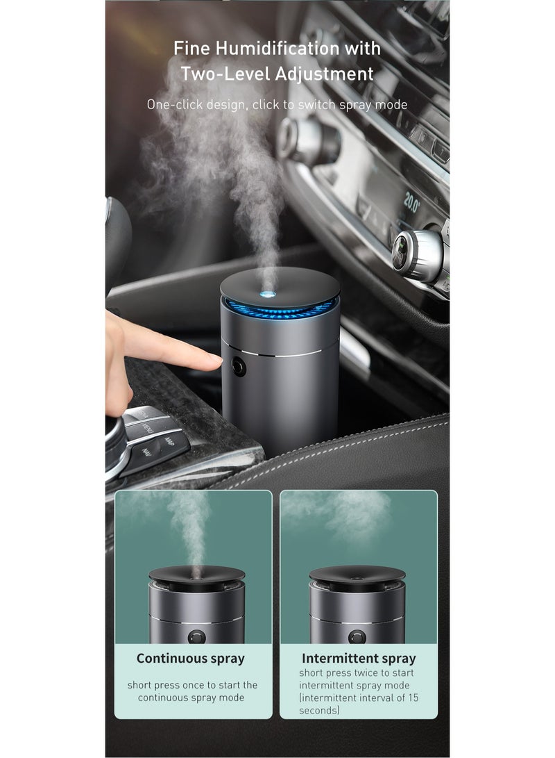 Baseus - Car Aromatherapy Machine Humidifier And Essential Oil Diffuser With Intermittent/Continuous Mist For Office, Travel, Home And Vehicle DHSG-OG Grey - Image 1