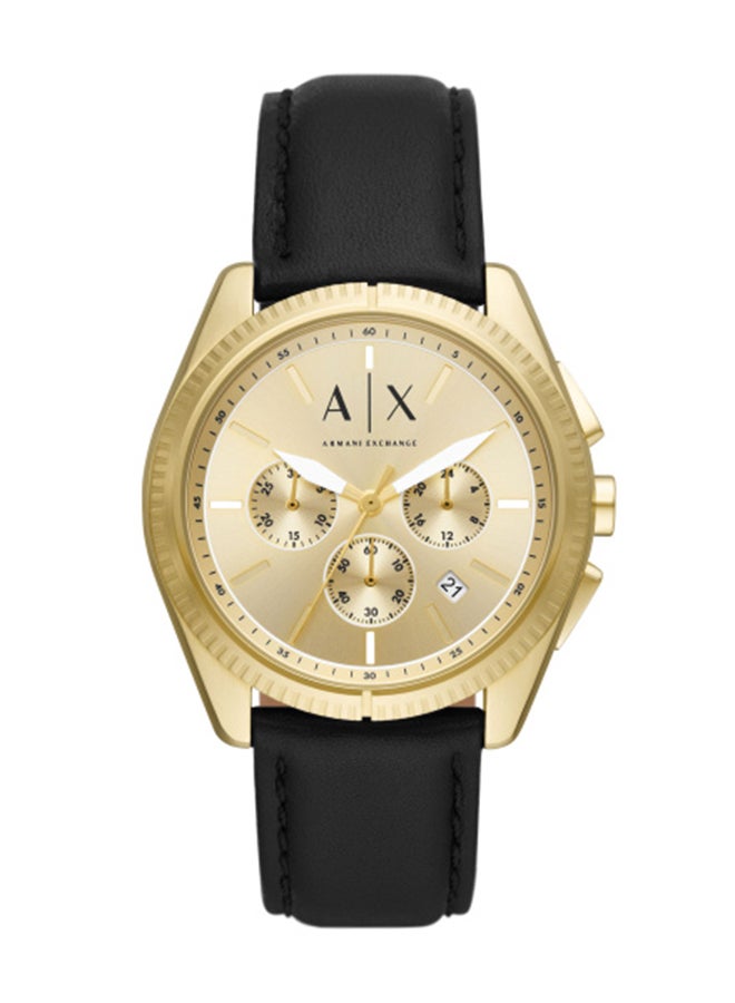 Armani Exchange - Men's Analog Round Shape Leather Wrist Watch AX2861 - 43 Mm - Image 1