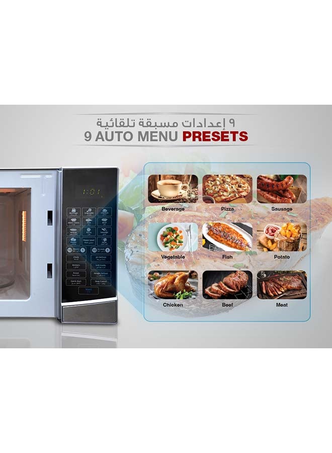 Galanz Digital Solo+Grill Microwave Oven 34 L 1000 W D10034AL-B6 Silver  - Image 5
