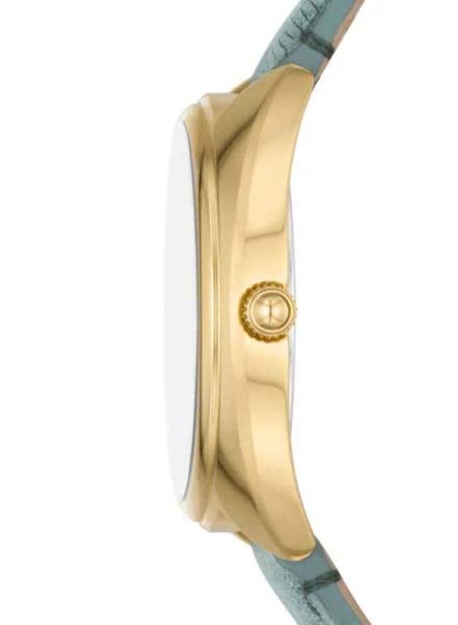 FOSSIL - Women's Analog Round Shape Leather Wrist Watch ES5163 - 34 Mm - Image 1