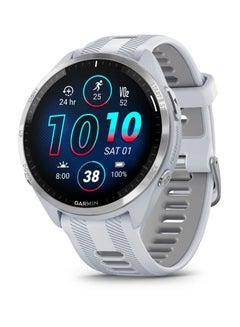 GARMIN Forerunner 965 - 47MM - Up To 31 Hours Battery Life in GPS Mode - 1.4"inch Amoled Display, Scratch Resistant, Corning® Gorilla® Glass Dx, Heart Rate Monitor, Stress Tracking, Advanced GPS Features, Built-in GNSS and Sports App, iOS and Android Compatible Whitestone  - Image 1