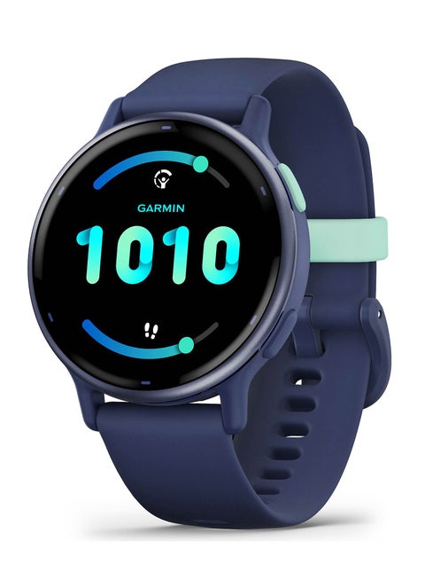 Vivoactive 5 - 42MM - Up To 11 Days Battery Life - 1.2"inch Amoled Display, Scratch Resistant, Corning® Gorilla® Glass 3, Heart Rate Monitor, Stress Tracking, Advanced GPS Features, Built-in GNSS and Sports App, iOS and Android Compatible Navy