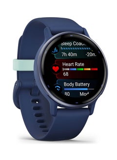 GARMIN Vivoactive 5 - 42MM - Up To 11 Days Battery Life - 1.2"inch Amoled Display, Scratch Resistant, Corning® Gorilla® Glass 3, Heart Rate Monitor, Stress Tracking, Advanced GPS Features, Built-in GNSS and Sports App, iOS and Android Compatible Navy  - Image 2
