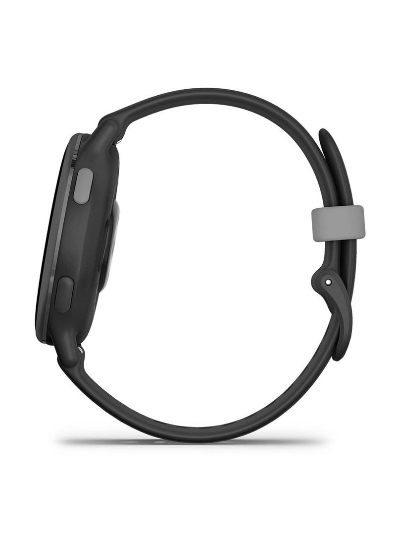 جارمين - Vivoactive 5 - 42 مم - عمر بطارية يصل إلى 11 يومًا - شاشة Amoled مقاس 1.2 بوصة، مقاومة للخدش، زجاج Corning® Gorilla® 3، مراقب معدل ضربات القلب، تتبع الضغط، ميزات GPS المتقدمة، تطبيق GNSS والرياضة المدمج، iOS وأندرويد متناسق - Image 1