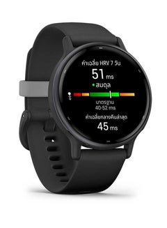 GARMIN Vivoactive 5 - 42MM - Up To 11 Days Battery Life - 1.2"inch Amoled Display, Scratch Resistant, Corning® Gorilla® Glass 3, Heart Rate Monitor, Stress Tracking, Advanced GPS Features, Built-in GNSS and Sports App, iOS and Android Compatible Black  - Image 3