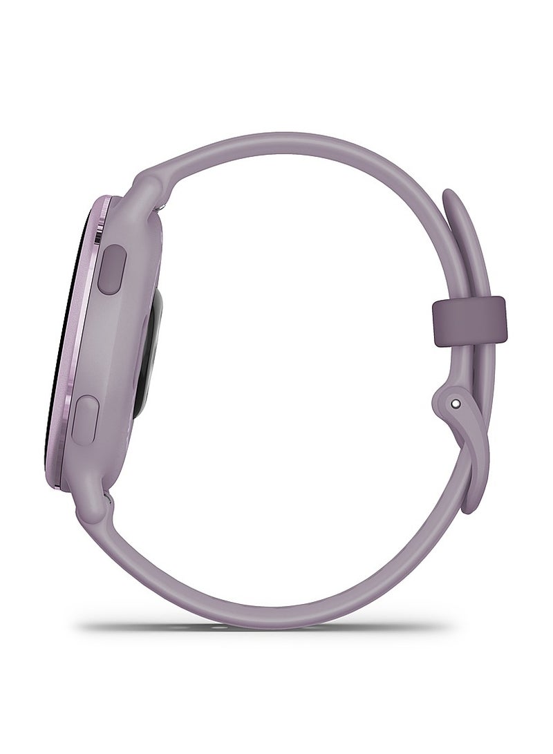 GARMIN - Vivoactive 5 - 42MM - Up To 11 Days Battery Life - 1.2"inch Amoled Display, Scratch Resistant, Corning® Gorilla® Glass 3, Heart Rate Monitor, Stress Tracking, Advanced GPS Features, Built-in GNSS and Sports App, iOS and Android Compatible Orchid - Image 1