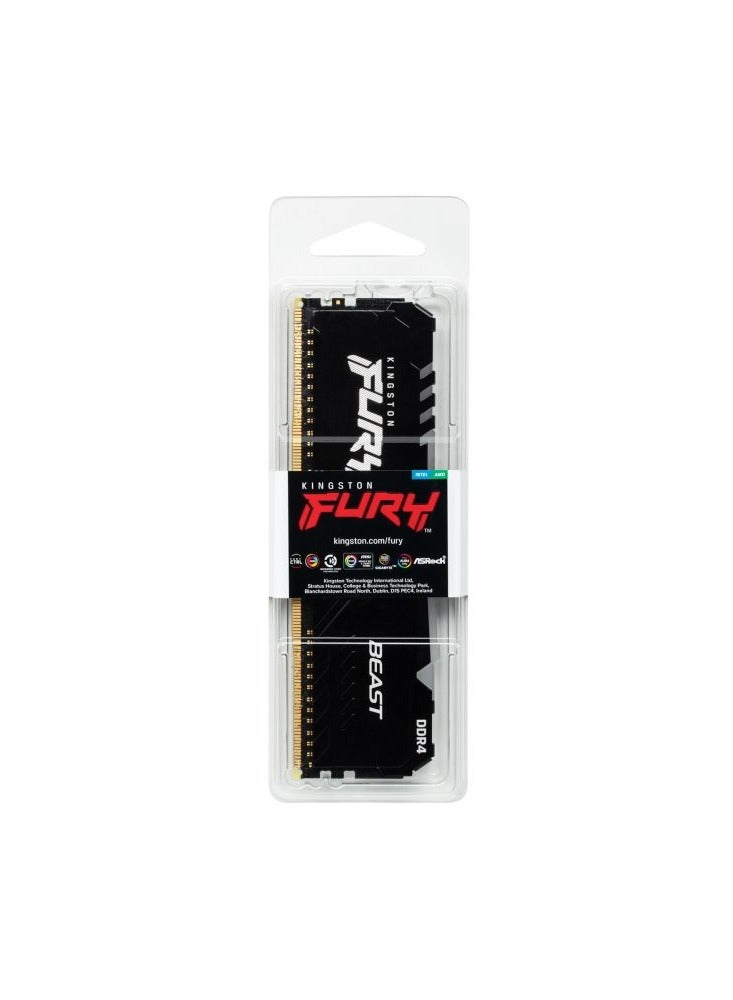 Kingston - Fury Beast RGB 16GB DDR4 3200MHz Desktop Memory Black - Image 1