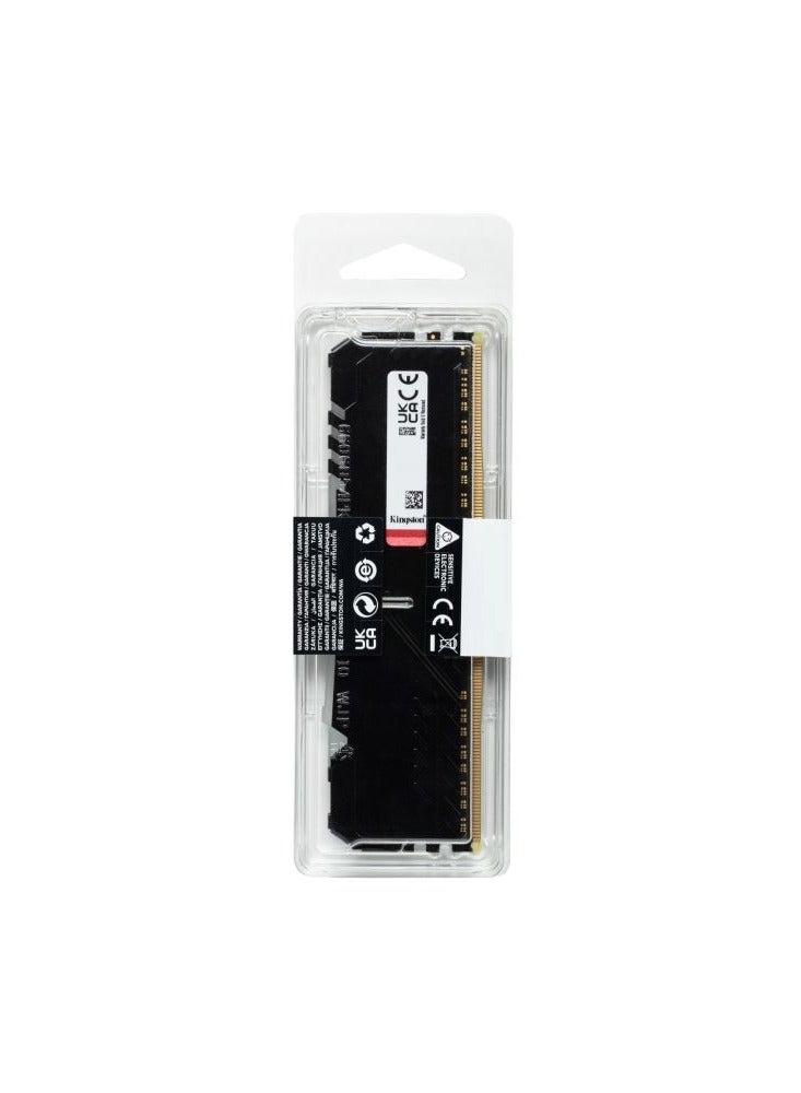 Kingston - Fury Beast RGB 16GB DDR4 3200MHz Desktop Memory Black - Image 1