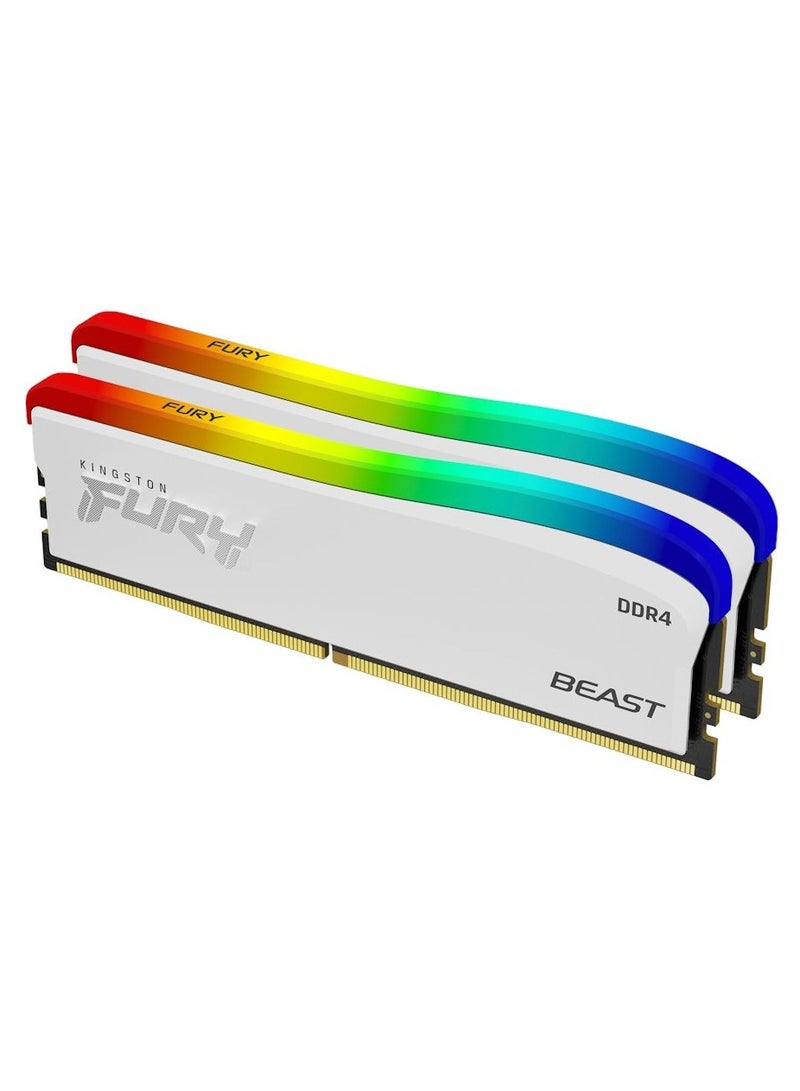 Fury Beast RGB Special Edition 16GB (8GBx2) DDR4 3200MHz Desktop Memory White - pnsku/N70022253V/45/_/1699326085/a0ce2a93-cbf3-4574-907e-4b717a678227