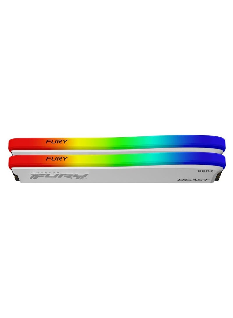 Fury Beast RGB Special Edition 16GB (8GBx2) DDR4 3200MHz Desktop Memory White - pnsku/N70022253V/45/_/1699326086/a693030c-e8a8-4339-ba1f-5b33866785d3