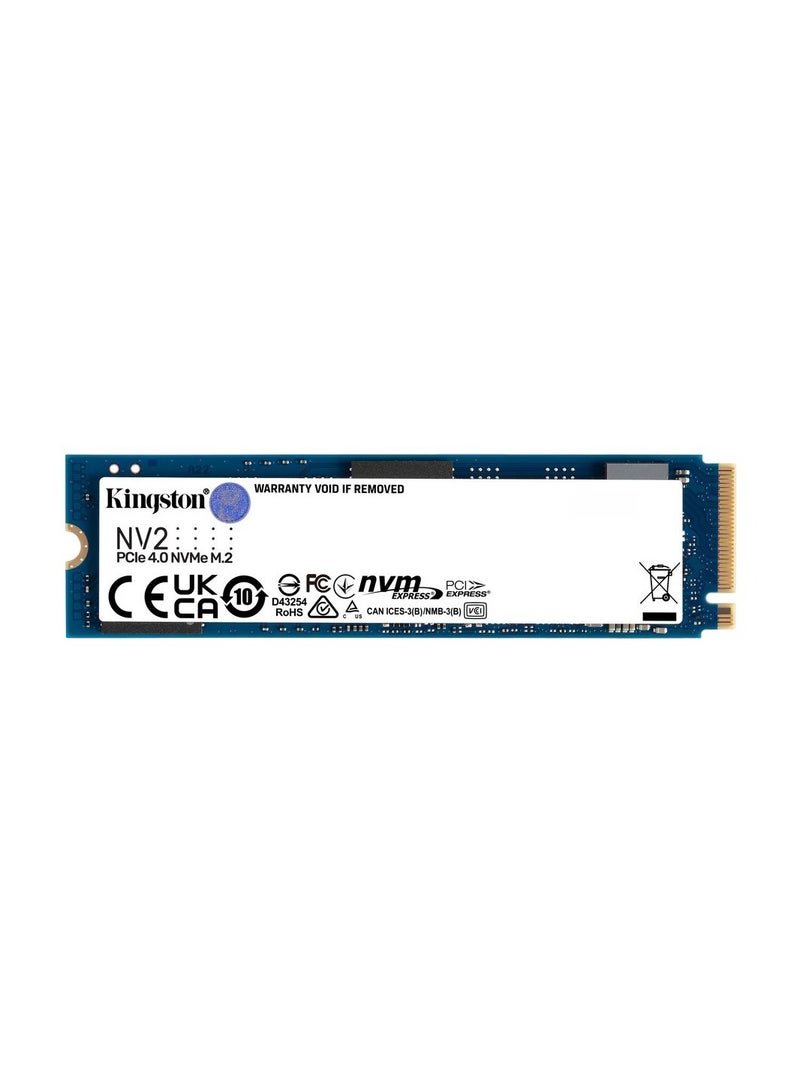 Kingston - NV2 500GB M.2 2280 NVMe Internal SSD, Up to 3500MB/s Read / 2100MB/s Write Speed, Gen 4x4 NVMe PCIe Performance, 2.17G Vibration Operating 500 GB - Image 1