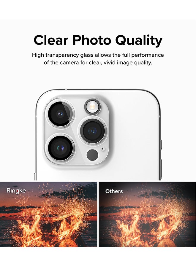 Ringke Invisible Defender Camera Lens Protector Compatible With iPhone 15 Pro Tempered Glass Pack Of 2 Clear - Image 5