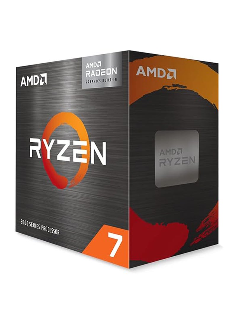 AMD - Ryzen 7 5700G 8-Core, 16-Thread Unlocked Desktop Processor with Radeon Graphics ‎Black - Image 1